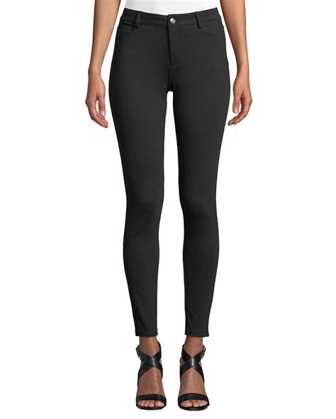 michael kors stretch pants polyester|Michael Kors denim leggings.